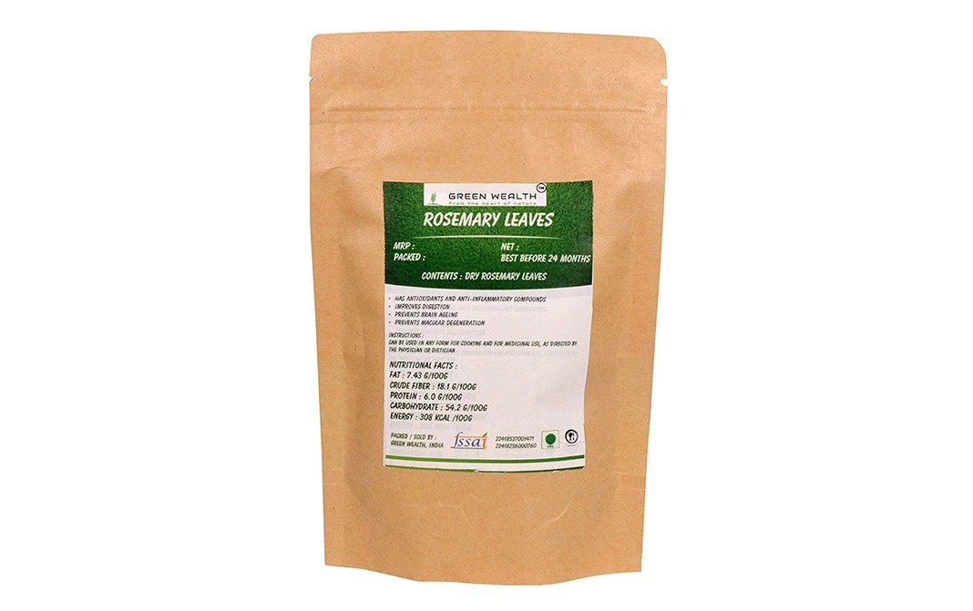 Green Wealth Rosemary Leaves    Pack  400 grams